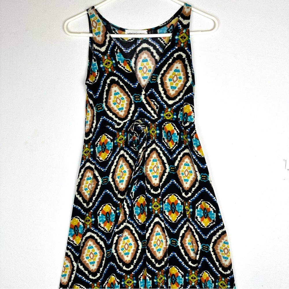 Veronica M Faux Wrap Maxi Stretch Dress Resort